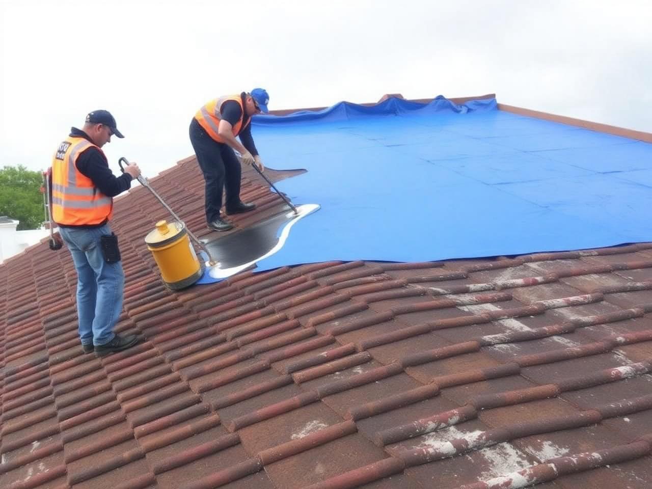 Reabilitação de Telhado — Obras Realizadas, Coberturas Planas