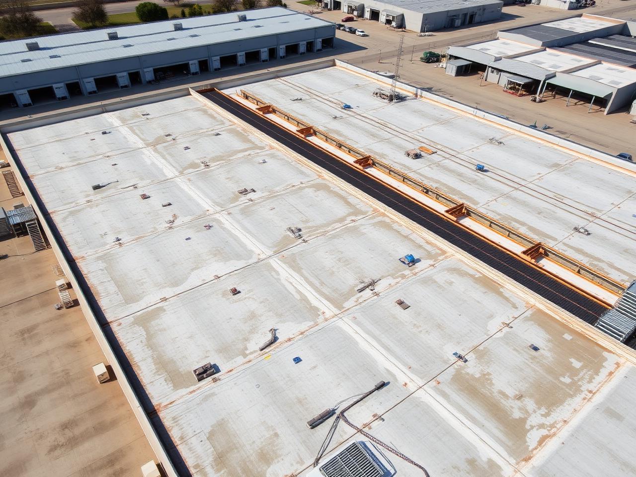 Cobertura Industrial — Obras Realizadas, Coberturas Planas